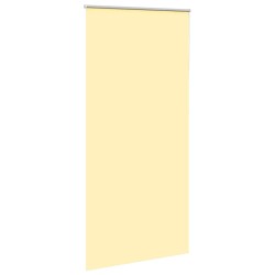 Store enrouleur occultant jaune largeur du tissu 105,7 cm 