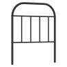 Tête de lit métal noir 75 cm 