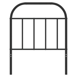 Tête de lit métal noir 75 cm 