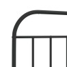 Tête de lit métal noir 75 cm 