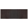 Tapis rectangulaire marron foncé 70x200 cm bambou 