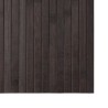 Tapis rectangulaire marron foncé 70x200 cm bambou 