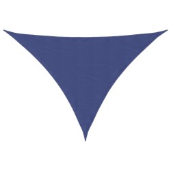 Voile de parasol tissu oxford triangulaire 3,5x3,5x4,9 m bleu  