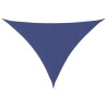 Voile de parasol tissu oxford triangulaire 3,5x3,5x4,9 m bleu  