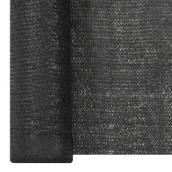 Filet brise-vue Noir 1,8x10 m PEHD 150 g/m²  