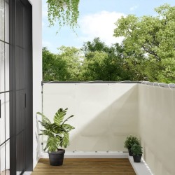 Écran de balcon crème 120x700 cm 100% polyester oxford 