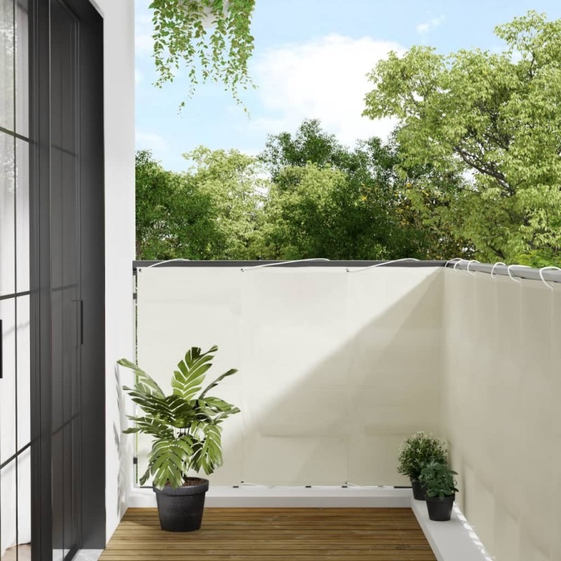 Écran de balcon crème 120x700 cm 100% polyester oxford Écran de balcon crème 120x700 cm 100% polyester oxford
