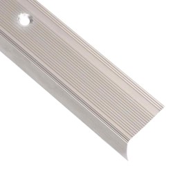 Nez de marche forme en L 5 pcs aluminium 90 cm champagne 