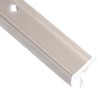 Nez de marche forme en L 5 pcs aluminium 90 cm champagne 