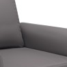 Ensemble de canapés 2 pcs avec coussins Gris Similicuir 