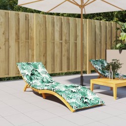 Coussin de chaise longue motif de feuilles tissu oxford 