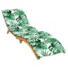 Coussin de chaise longue motif de feuilles tissu oxford 