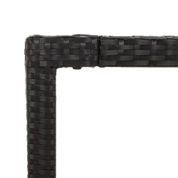 Ensemble à manger de jardin avec coussins 3 pcs Noir 