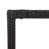 Ensemble à manger de jardin avec coussins 3 pcs Noir 
