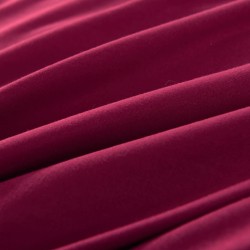 Jeu de housse de couette bordeaux 155x220/80x80 cm 