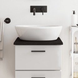 Comptoir de salle de bain marron foncé 40x50x2 cm bois traité 