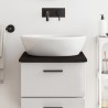 Comptoir de salle de bain marron foncé 40x50x2 cm bois traité 
