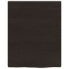Comptoir de salle de bain marron foncé 40x50x2 cm bois traité 