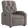 Fauteuil inclinable électrique taupe tissu 