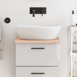 Comptoir de salle de bain 40x50x2 cm bois massif non traité 