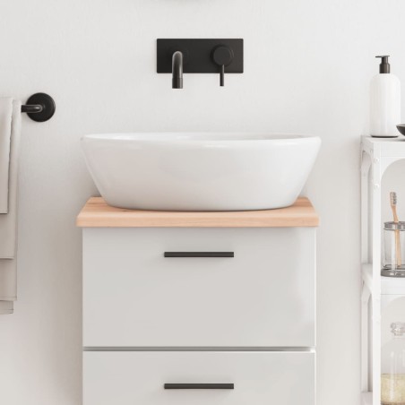 Comptoir de salle de bain 40x50x2 cm bois massif non traité 