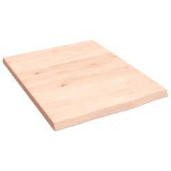 Comptoir de salle de bain 40x50x2 cm bois massif non traité 