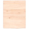 Comptoir de salle de bain 40x50x2 cm bois massif non traité 