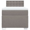 Sommier à lattes de lit avec matelas Taupe 90x190 cm Tissu 