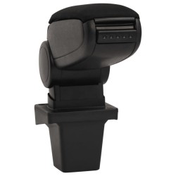 Accoudoir de voiture noir 14x33x(32-48,5) cm ABS 