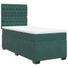 Sommier à lattes de lit avec matelas Vert foncé 90x200 cm 