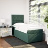 Sommier à lattes de lit avec matelas Vert foncé 90x200 cm 
