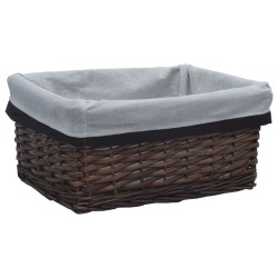 Ensemble de paniers gigognes 3 pcs Marron Saule 