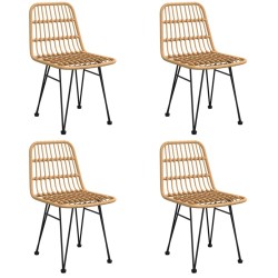 Ensemble à manger de jardin 5pcs Résine tressée 
