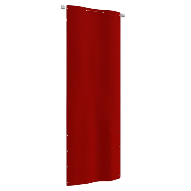 Écran de balcon Rouge 80x240 cm Tissu Oxford 