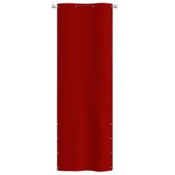 Écran de balcon Rouge 80x240 cm Tissu Oxford 