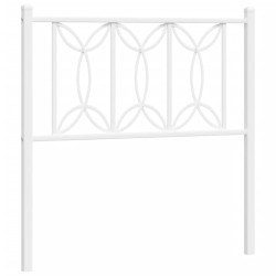 Tête de lit métal blanc 80 cm 