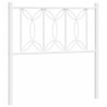 Tête de lit métal blanc 80 cm 