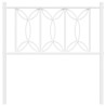 Tête de lit métal blanc 80 cm 
