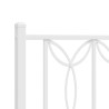 Tête de lit métal blanc 80 cm 
