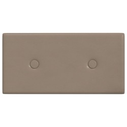 Panneaux muraux 12 pcs Cappuccino 30x15 cm Similicuir 0,54 m² 
