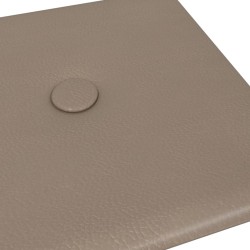Panneaux muraux 12 pcs Cappuccino 30x15 cm Similicuir 0,54 m² 