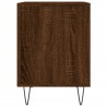 Table de chevet chêne marron 40x35x50 cm bois d’ingénierie 