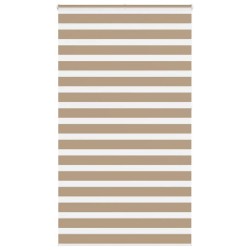Store zèbre marron sable largeur du tissu 130,9 cm polyester 