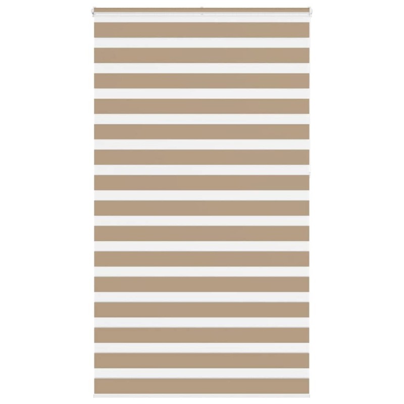 Store zèbre marron sable largeur du tissu 130,9 cm polyester 