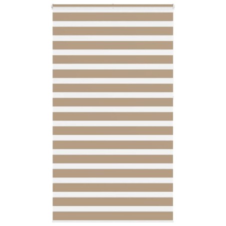Store zèbre marron sable largeur du tissu 130,9 cm polyester 