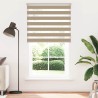 Store zèbre marron sable largeur du tissu 130,9 cm polyester 