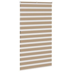 Store zèbre marron sable largeur du tissu 130,9 cm polyester 