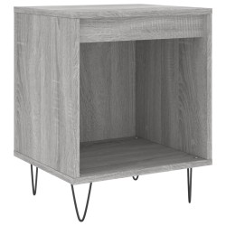 Table de chevet sonoma gris 40x35x50 cm bois d’ingénierie 