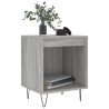 Table de chevet sonoma gris 40x35x50 cm bois d’ingénierie 