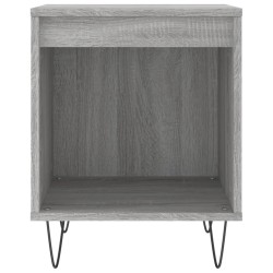 Table de chevet sonoma gris 40x35x50 cm bois d’ingénierie 